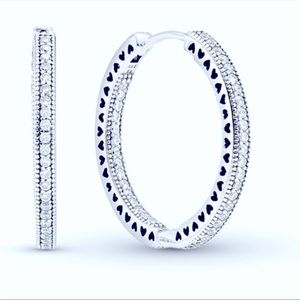 Pandora circle of sparkle earrings